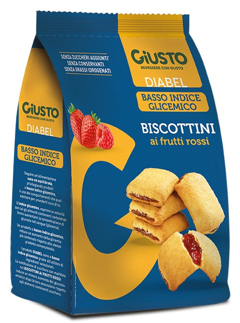 farmafood giusto diabel biscottini frutti rossi 250 g giusto ean 8058481481414