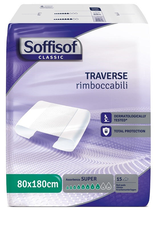 silc traversa per incontinenza soffisof classic 8 gocce 80 x 180 15 pezzi ean 8007300009957