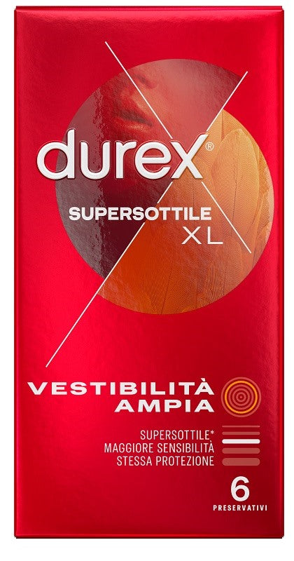 reckitt benckiser profilattico durex supersottile xl 6 pezzi durex ean 8055719111723
