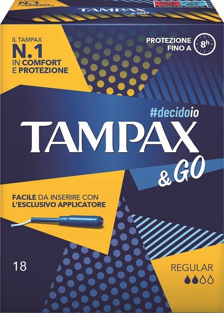 fater femcare tampax go regular 18 pezzi tampax ean 8001480408203