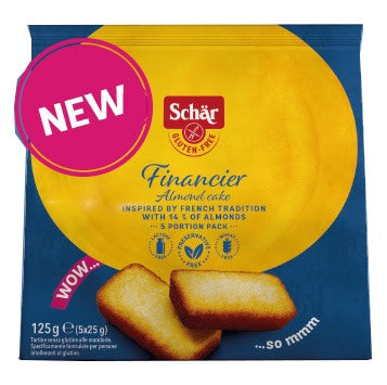 schar uno schar financier merendina 5 pezzi da 25 g schar ean 8008698040423