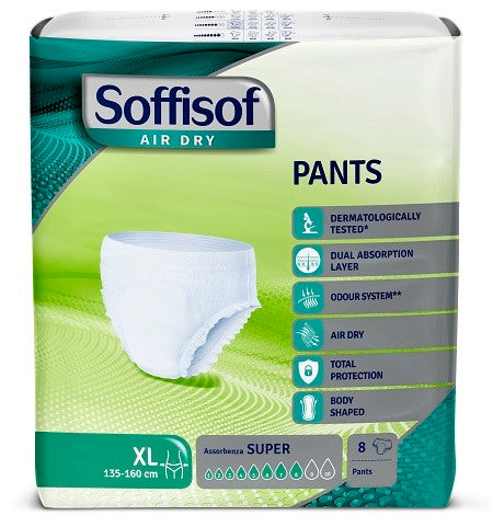 silc pannolone soffisof air dry pants super extralarge 8 pezzi soffisof ean 8007300028736