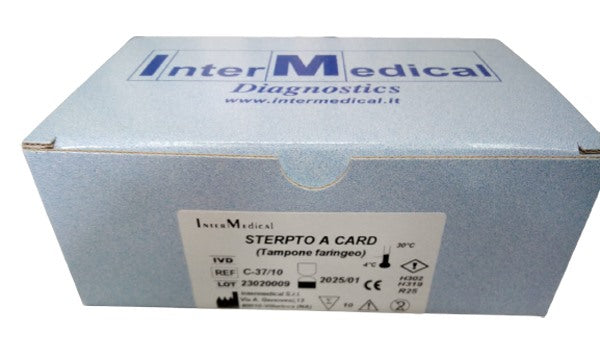 sofarma consiglia test rapido streptococco a intermedical determinazione qualitativa antigene streptococco a in tampone faringeo mediante immunocromatografia 10 pezzi intermedical