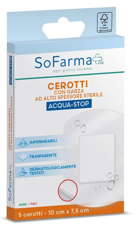 sofarmapiu cerotto acquastop 10x75 cm 5 pezzi sofarmapiu sofarmapiu ean 8017990084455