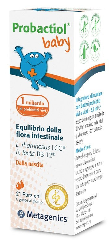 metagenics belgium bvba probactiol baby gocce 21 porzioni 5 ml probactiol ean 5400433319963