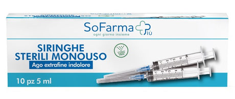 sofarmapiu siringa sterile 5mm gauge 23 sofarmapiu 10 pezzi sofarmapiu ean 8054320670407