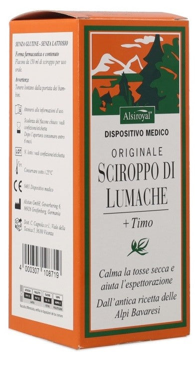 dr cagnola sciroppo lumache originale alsitan 150 ml alsitan ean 4000307118213