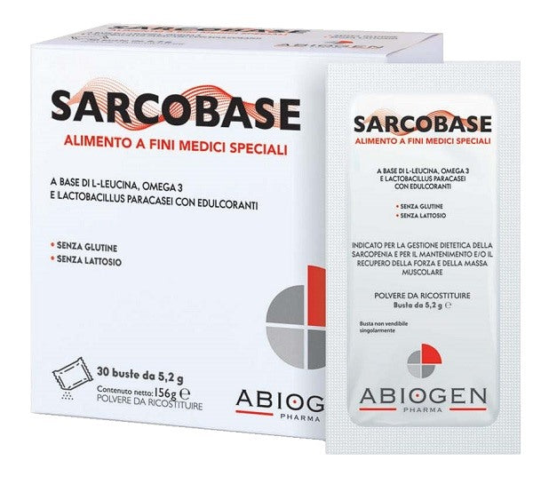 abiogen pharma sarcobase 30 bustine abiogen ean 8056515860914