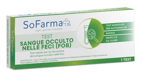 sofarmapiu test autodiagnostico rapido sofarmapiu per la rilevazione del sangue occulto nelle feci sofarmapiu ean 8054320670551