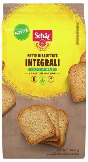 schar due schar fette biscottate integrali 260 g schar ean 8008698043981