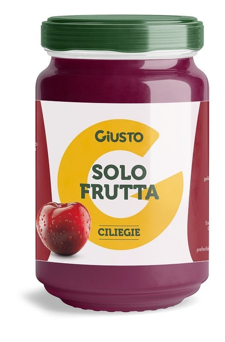 farmafood giusto solo frutta confettura ciliegie 220 g giusto ean 8058481483005