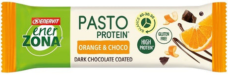 enervit enerzona pasto protein orangechoco barretta ricoperta con cioccolato fondente 58 g enervit ean 8007640823770