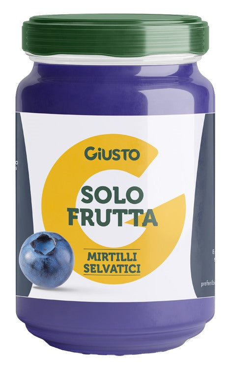 farmafood giusto solo frutta confettura mirtilli selvatici 220 g giusto ean 8058481483029