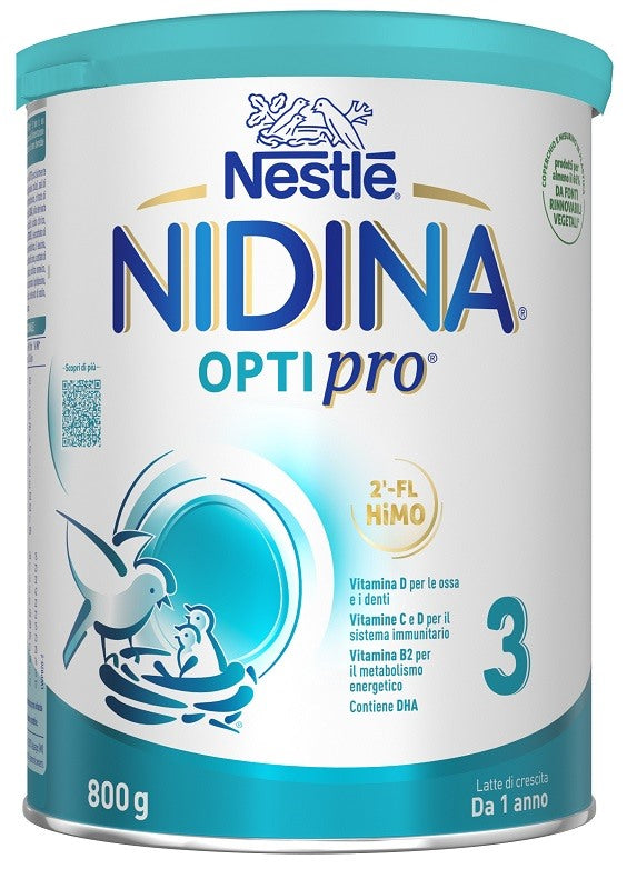 nestle infant nidina optipro 3 polvere 800 g nidina ean 8445290621887