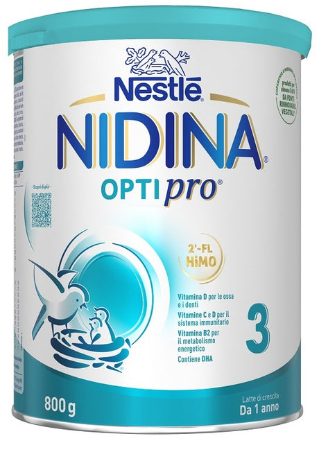 nestle infant nidina optipro 3 polvere 800 g nidina ean 8445290621887