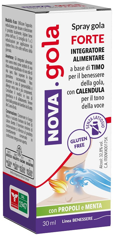 nova argentia nova gola spray forte 30 ml nova argentia ean 8056471911279