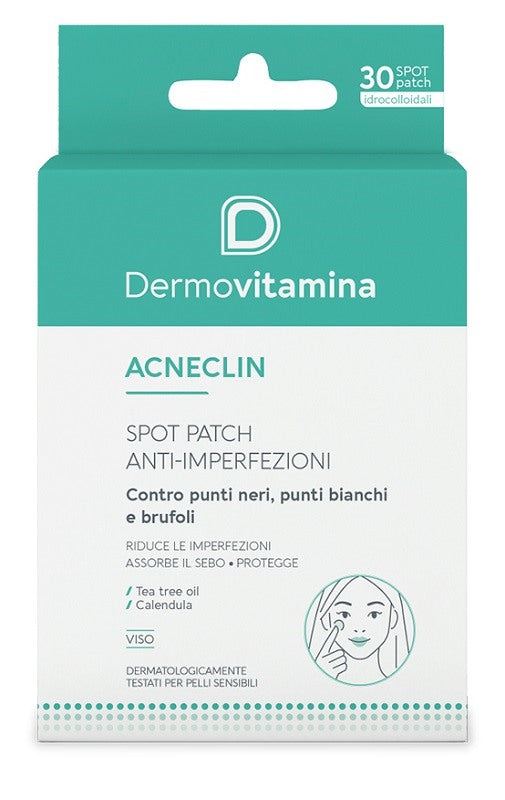 pasquali dermovitamina dermovitamina acneclin patch antimperfezioni 30 pezzi ean 8032738386530