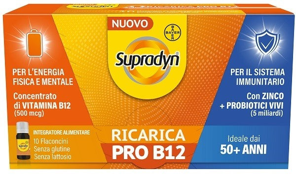 bayer supradyn ricarica pro b12 10 flaconcini supradyn ean 8000560991031
