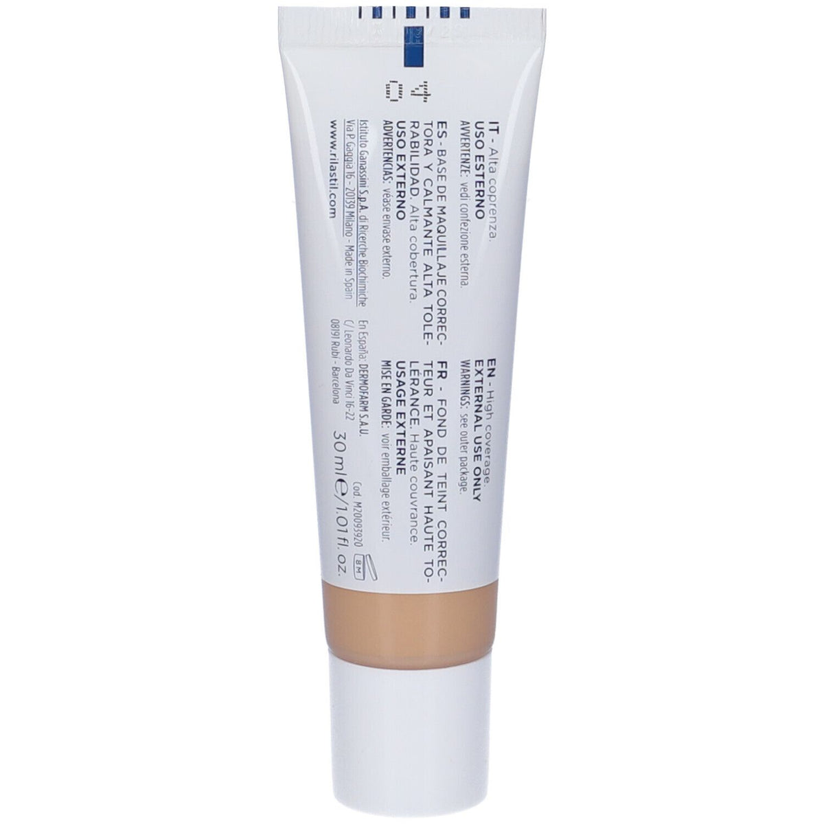 Rilastil Fond de Teint Correcteur Apaisant 04 30 Ml Rilastil