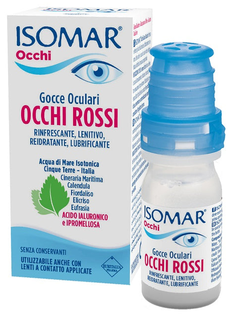 euritalia pharma div coswell isomar occhi rossi gocce oculari acido ialuronico 020 10 ml isomar ean 8017045016028