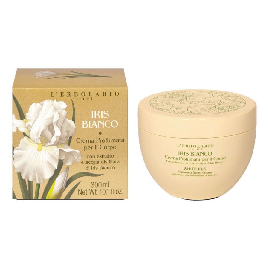 Iris Bianco Crème Parfumée Corps 300 Ml L'erbolario