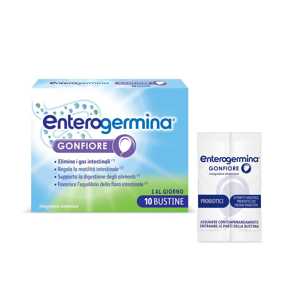Enterogermina Ballonnements 10 Sachets Bipartites Enterogermina