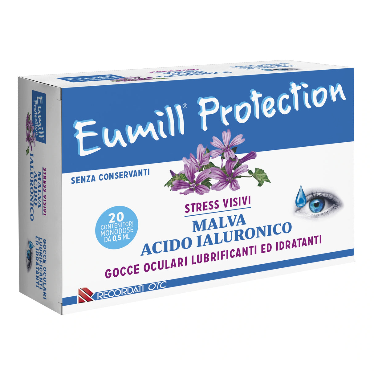 Eumill Protection Gouttes Oculaires 20 Flaconnettes Monodoses 0,5 Ml Eumill