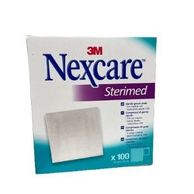 3m italia garza compressa nexcare sterimed in cotone 20 fili 18x40cm multilingual 100 pezzi nexcare ean 4054596566194