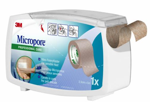 3m italia polifarma cerotto in carta micropore surgical tape tan m5x25mm dispenser micropore ean 4054596761629