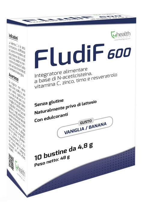 4 health fludif 600 vanigliabanana 10 bustine 4 health