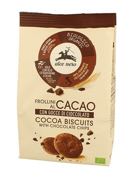 alce nero frollino al cacao con gocce di cioccolato bio 250 g alce nero ean 8009004812420