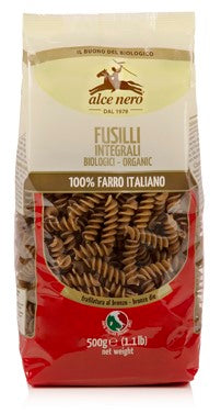 alce nero fusilli 100 farro integrale bio 500 g alce nero ean 8009004120037