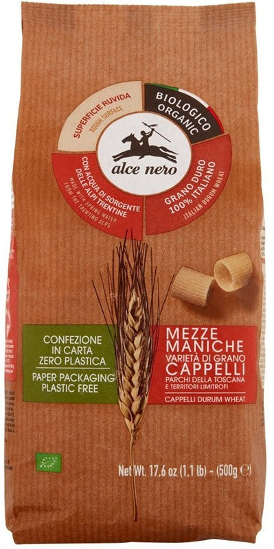 alce nero mezze maniche di semola senatore cappelli parchi toscani bio 500 g alce nero ean 8009004811799