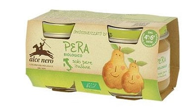 alce nero omogeneizzato di pera baby food bio 2 x 80 g alce nero ean 8009004810457