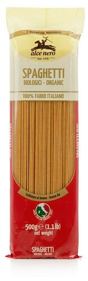 alce nero spaghetti 100 sfarinato di farro bio 500 g alce nero ean 8009004120105
