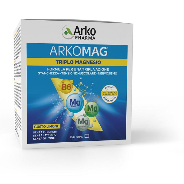 arkofarm arkomag triplo magnesio 20 bustine arkofarm ean 3578836225012