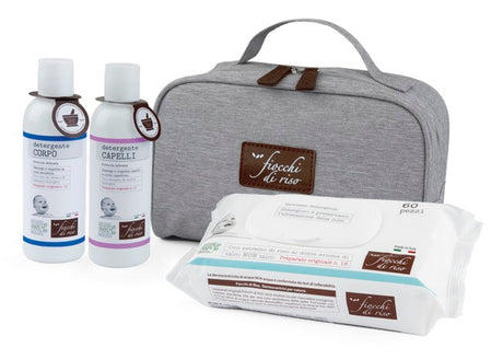 artsana spa fiocchi di riso cofanetto bagnetto 1 detergente corpo 200 ml 1 detergente capelli 200 ml salviete acqua non acqua 60 pezzi beauty artsana ean 8058664172221