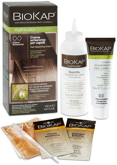 bios line biokap nutricolor 00 new crema schiarente tinta tubo flacone biokap ean 8030243010551