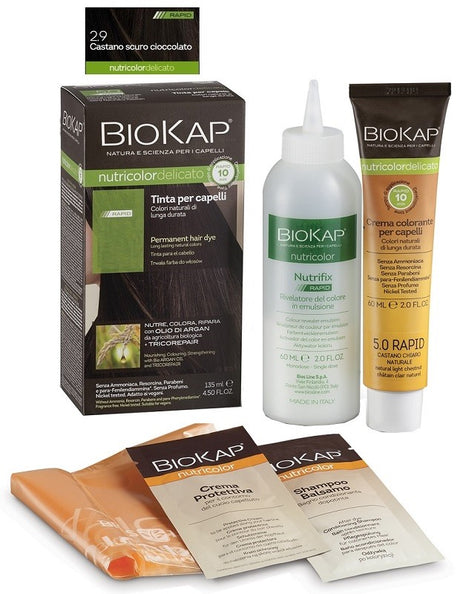 bios line bios line biokap nutricolor delicato rapid tinta 29 castano scuro cioccolato 135 ml biokap ean 8030243015242