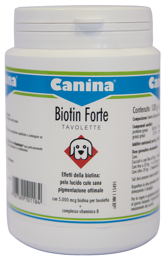 canina pharma biotin forte 120 tavolette biotin ean 4027565101184