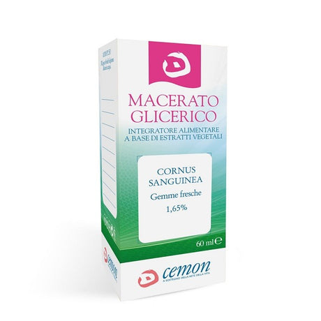 cemon cornus sanguinea gemme macerato glicerico 60 ml cemon ean 8013901660862