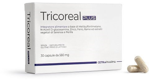 cetra pharma tricoreal plus 30 capsule cetra pharma ean 8059388710188