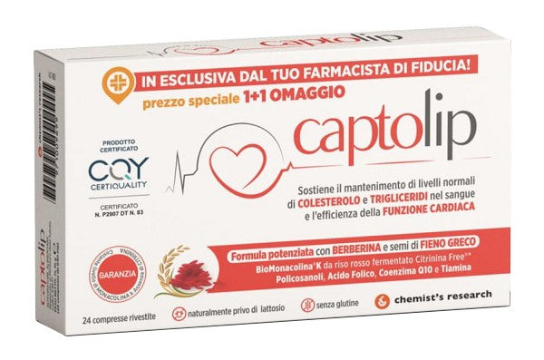 chemists research captolip new formula 24 compresse rivestite chemists research