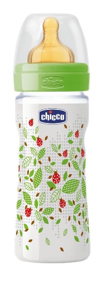 chicco artsana chicco biberon well being in polipropilene unisex da 250 ml medium lattice ita chicco ean 8058664057047