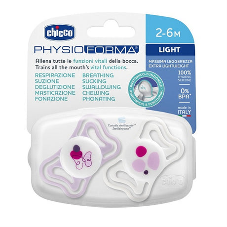 chicco chicco succhietto light rosa silicone 2 6m 2 pezzi chicco ean 8058664185993