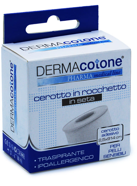 da ma distribuzione cerotto rocchetto in seta dermacotone bianco 25x914cm 1 pezzo dermacotone ean 8052283170873