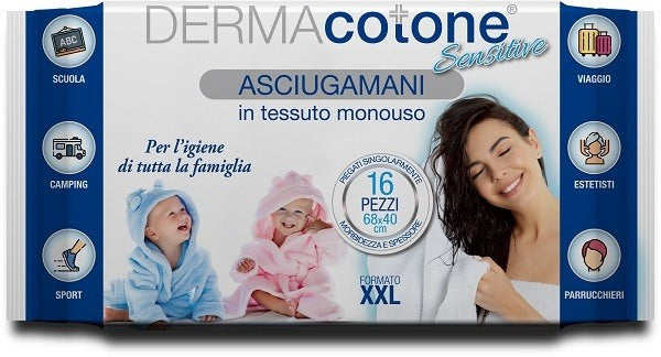 da ma distribuzione dermacotone sensitive asciugamani xxl 68x40 cm 16 pezzi ean 8052283171238