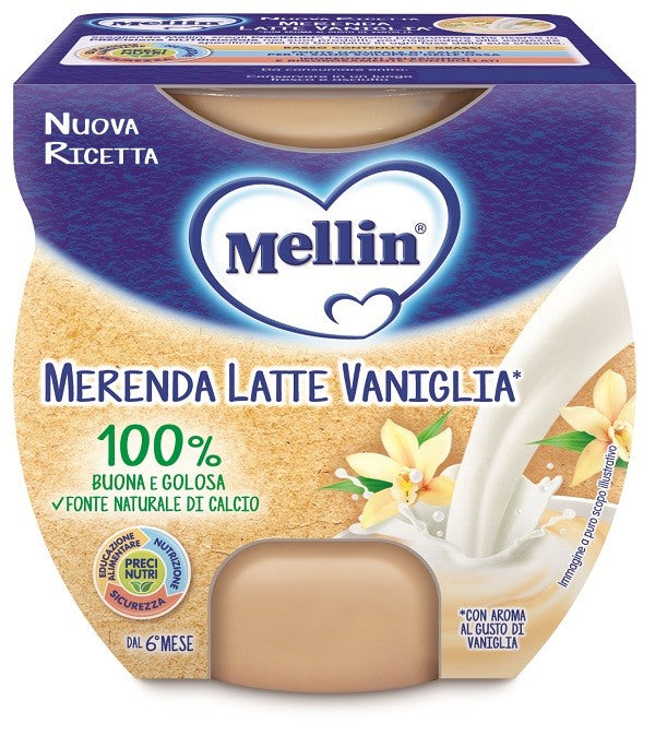 danone nutricia soc ben mellin merenda latte vaniglia 2 x 100 g mellin ean 8017619317995