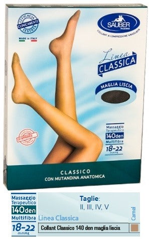 desa pharma sauber classico collant 140 denari maglia liscia camel 3 sauber ean 8005520605379