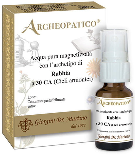 dr giorgini ser vis archeopatico acqua pura magnetizzata con archetipo rabbia a 30 cicli armonici 10 ml giorgini ean 8034003688387
